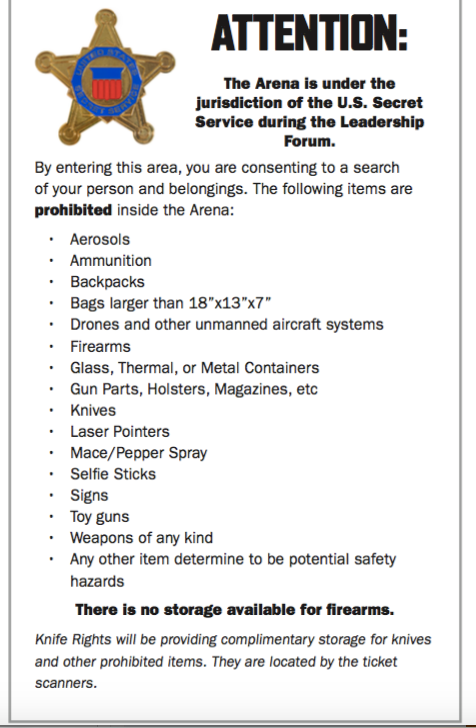 Online NRA announcement for upcoming convention in Dallas.