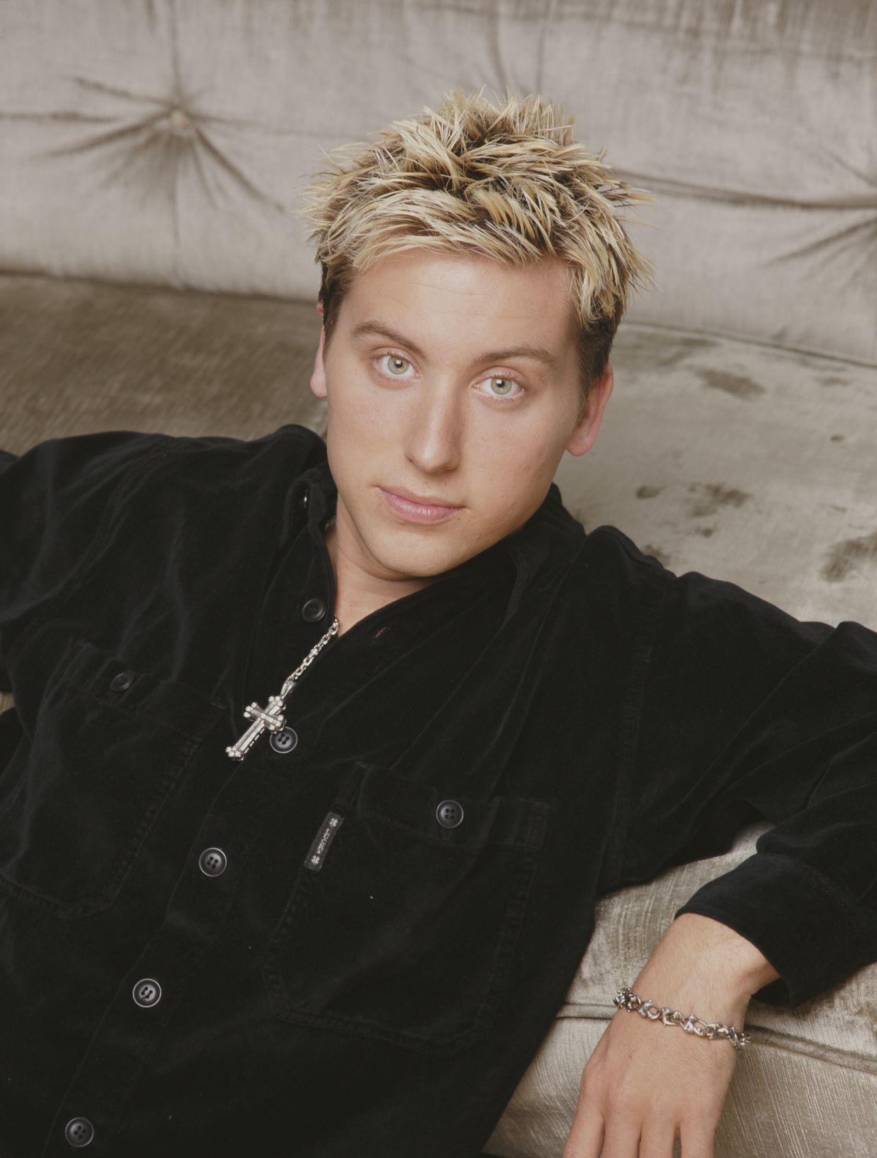 Lance Bass poses for a photo in 2001.