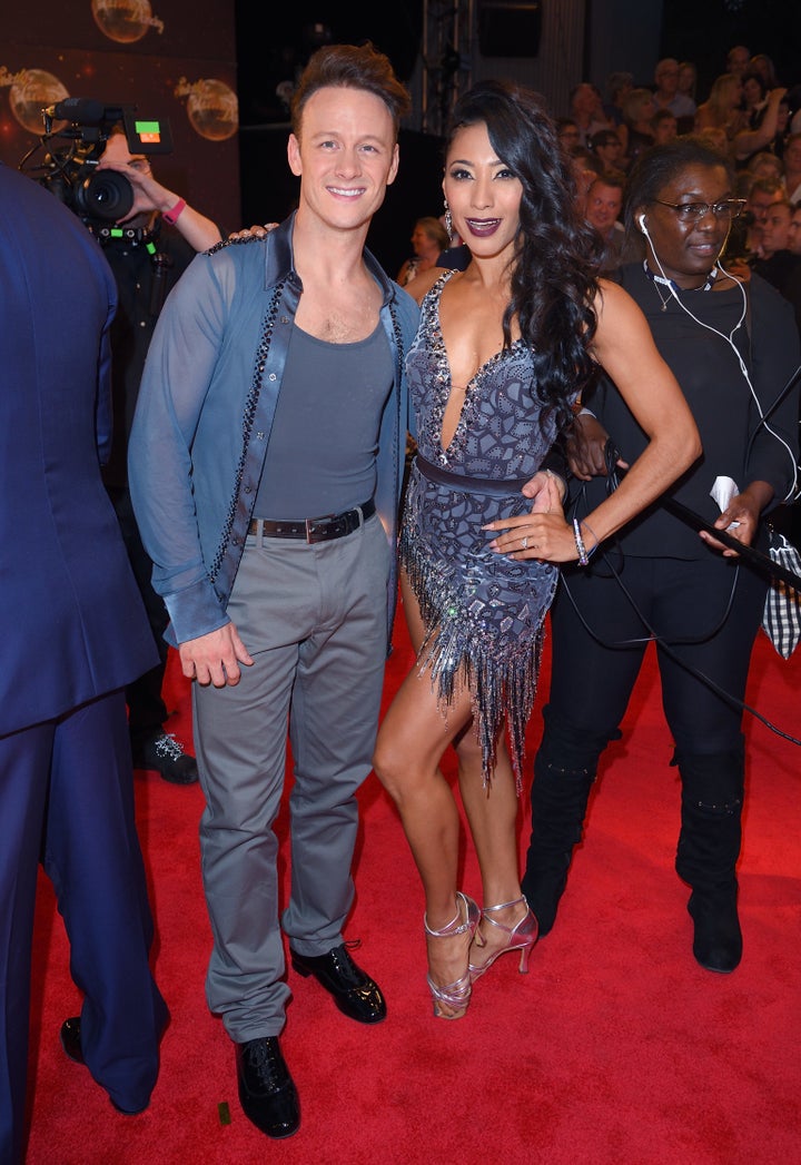 Kevin and Karen at the 2016 'Strictly' red carpet launch