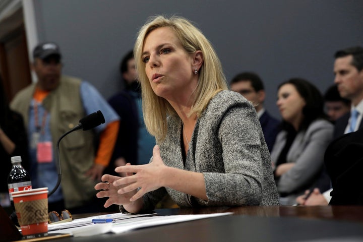 Homeland Security Secretary Kirstjen Nielsen testifies before a House panel on April 11.