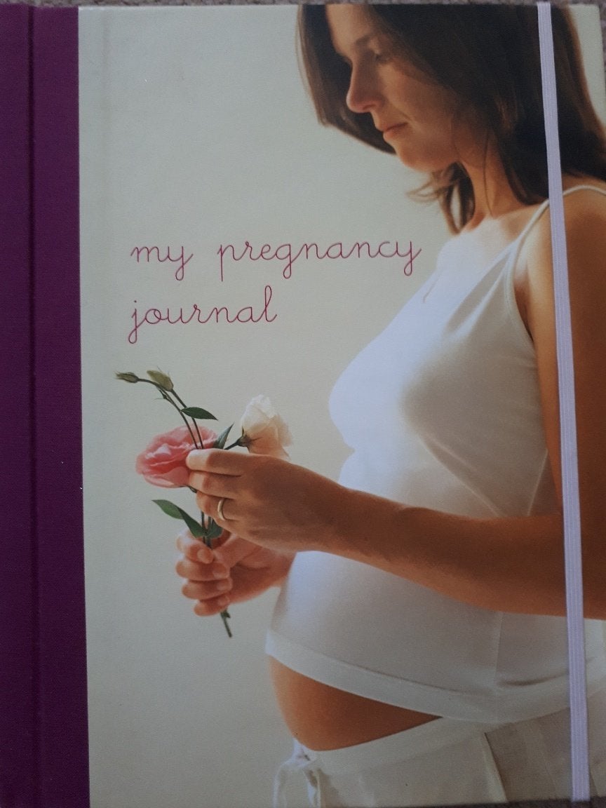 One of Lucie Rawlins' pregnancy journals. 