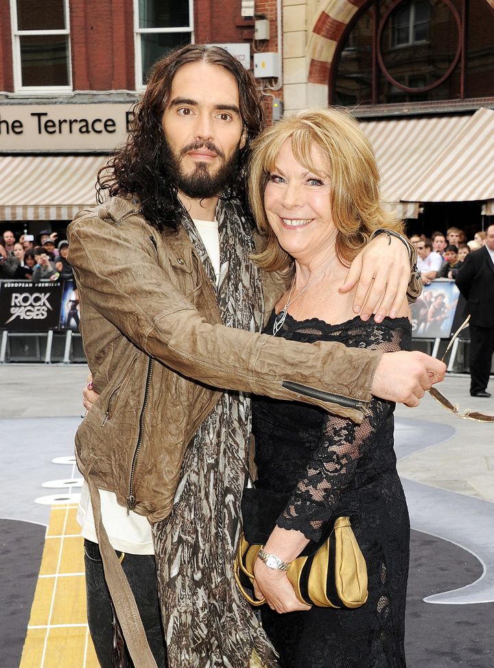 Russell and Barbara Brand at the 'Rock Of Ages' premiere in 2012