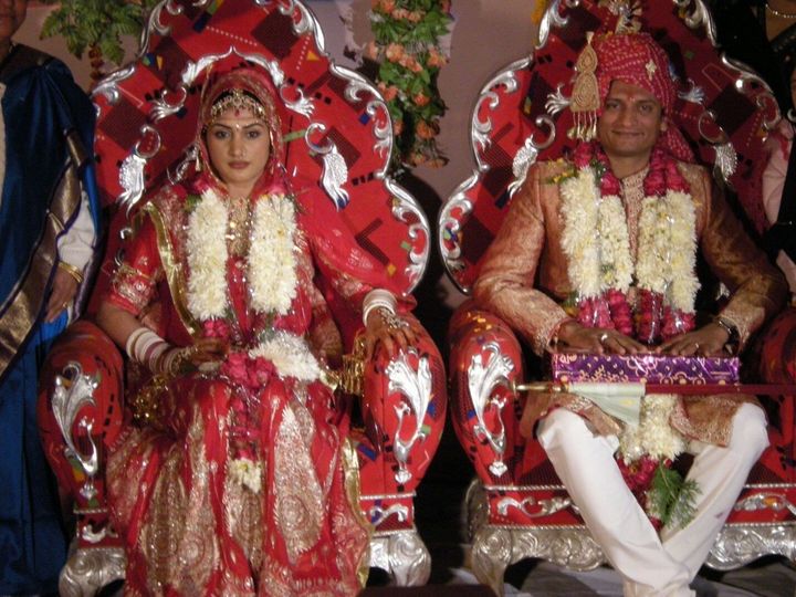 Vikram and Neetu at their wedding in 2007