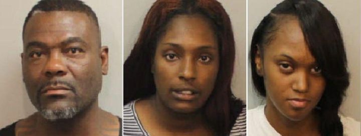 Coby Richardson, Quinessia Jackson and Jaresa Frye have all been charged with felony theft.