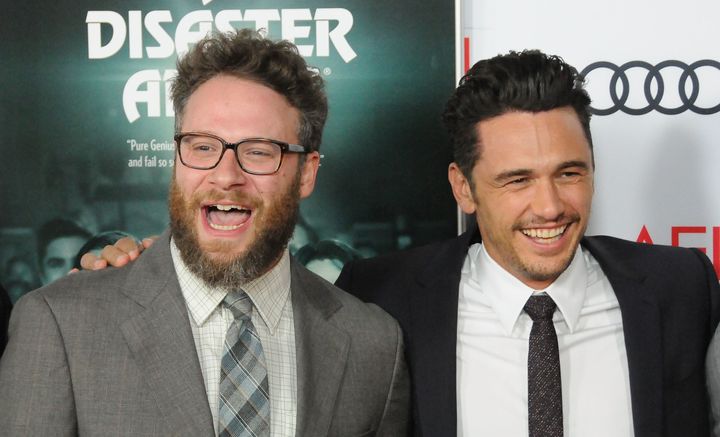 Seth Rogen and James Franco attend a screening of "The Disaster Artist" on Nov. 12, 2017.