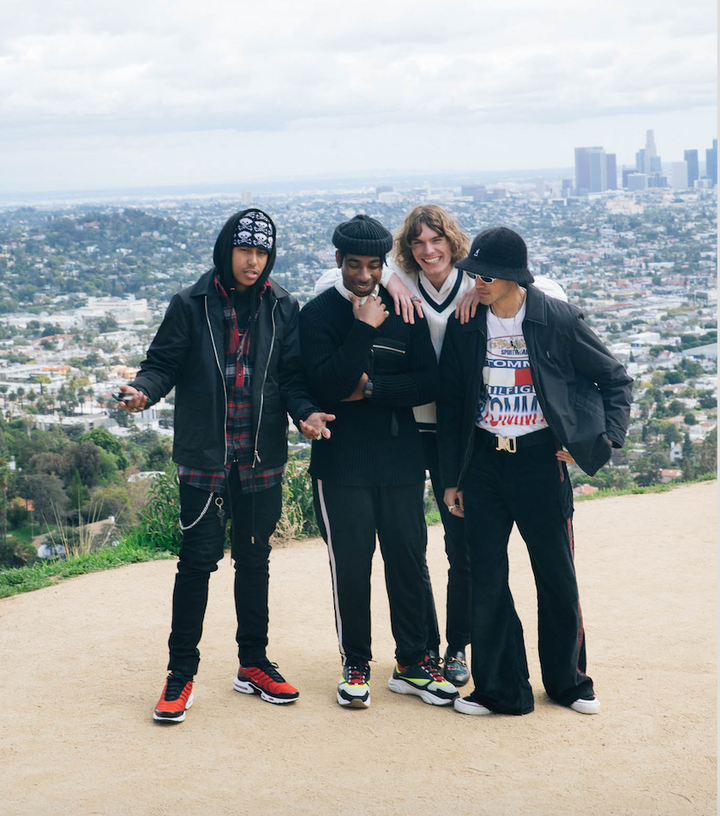 (From left to right) Dexter Black, Shaquille Keith, Danny Lomas and Elias Riadi. 