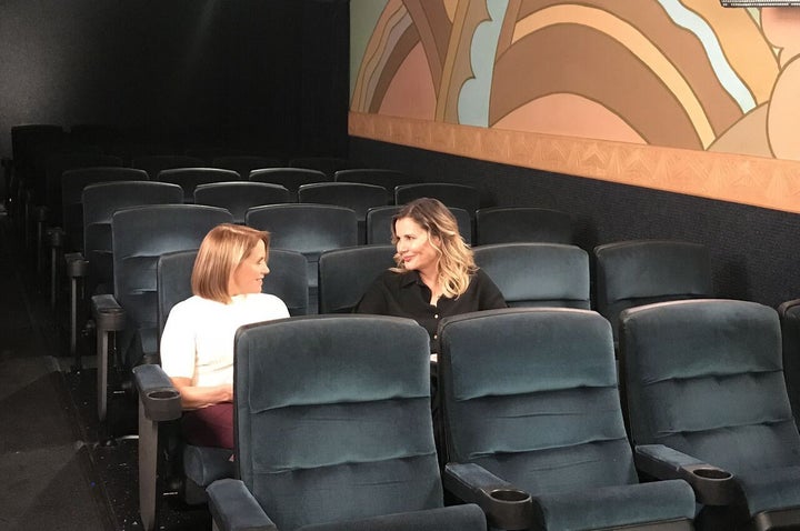 Katie Couric and Geena Davis on “America Inside Out.”