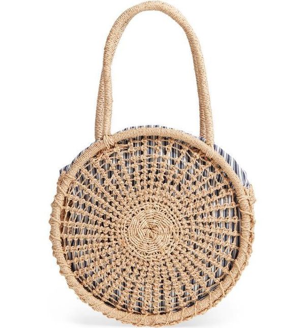 woven circle tote