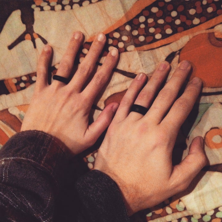 Together, the Corrells decided they both wanted to wear rings during their engagement.