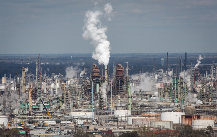 A Louisiana refinery owned by Exxon Mobil, the country's largest oil and gas company. 