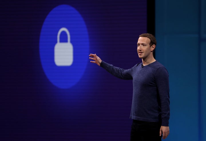 Facebook CEO Mark Zuckerberg speaks during the F8 Facebook Developers conference on May 1, in San Jose, Calif. 