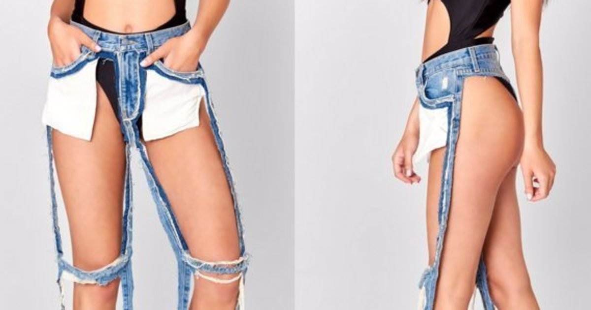 Some people can't believe these 'extreme cut out' jeans