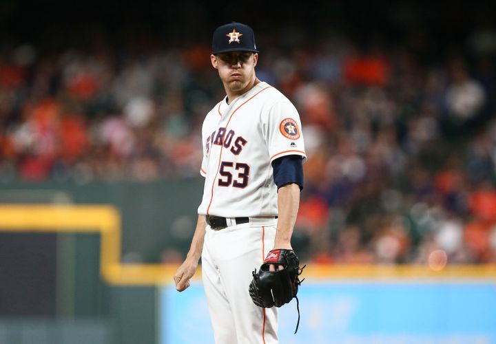 Ken Giles of the Houston Astros imploded in the ninth inning and then exploded on his own face.