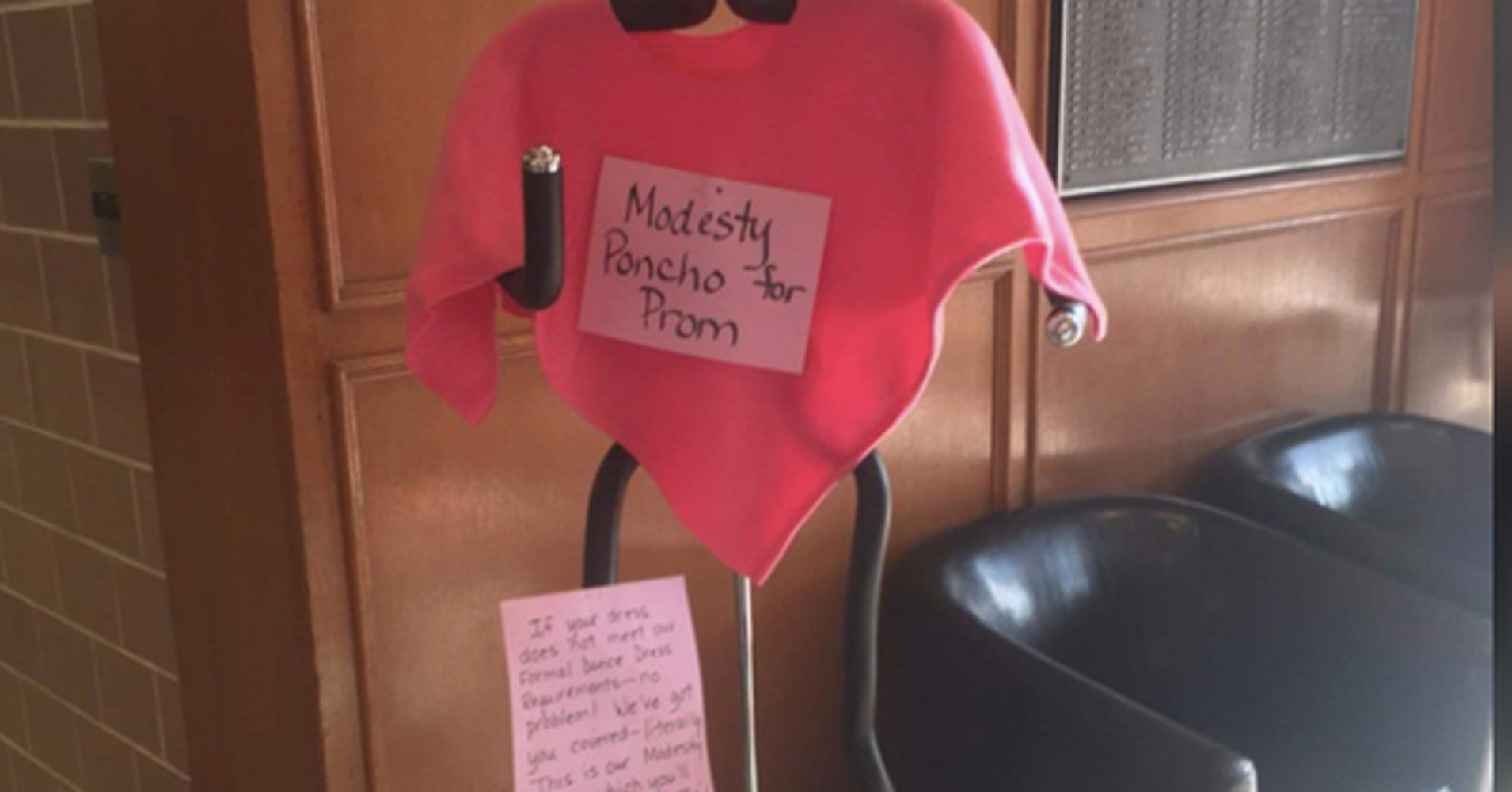 School Hangs Up Modesty Ponchos To Ensure Students Abide School Hangs Up Modesty Ponchos To Ensure Students Abide