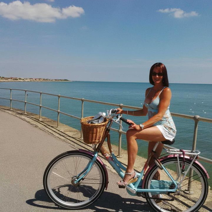 Jacqueline (pictured) has been cycling since she was a little girl and firmly believes the benefits of spending time outside improver her mental wellbeing.