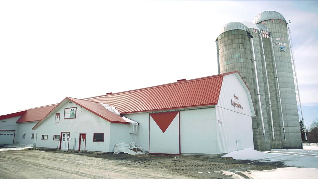 Pascal Thuot's farm in Quebec.