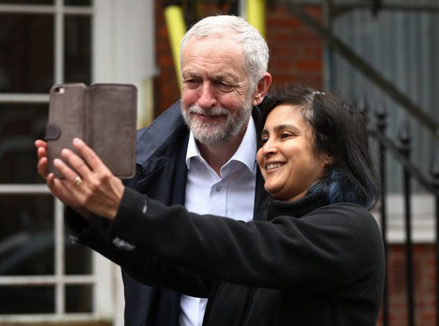 Jeremy Corbyn canvassing in London