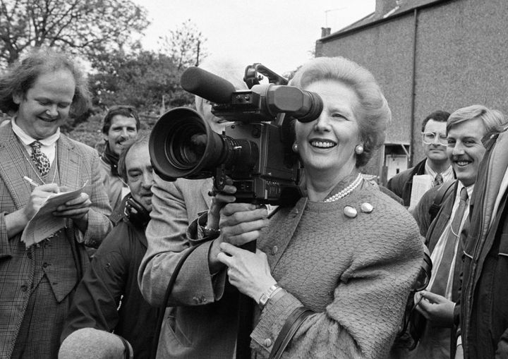 Margaret Thatcher in her Finchley seat in Barnet