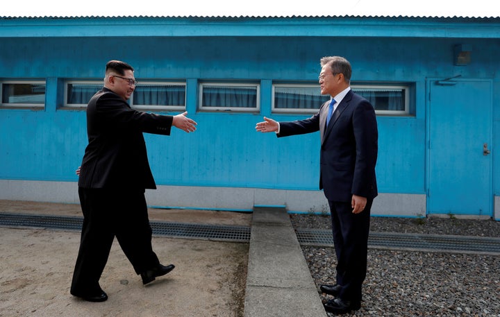 South Korean President Moon Jae-in and North Korean leader Kim Jong Un met at the DMZ last week. Kim became the first No