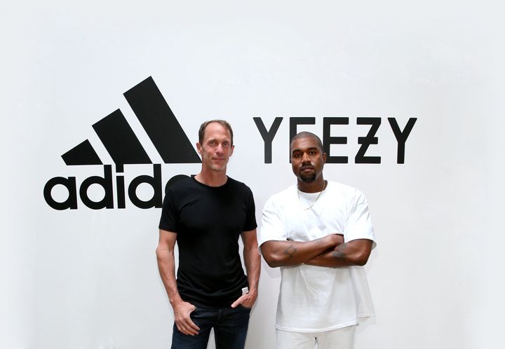 Adidas CMO Eric Liedtke and Kanye West at Milk Studios on 28 June 2016 in Hollywood, California, as Adidas and Kanye West announce the future of their partnership: adidas + KANYE WEST.