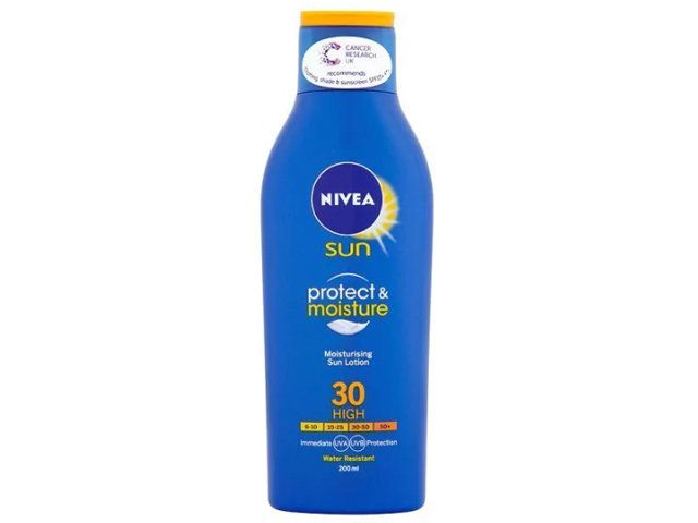 Nivea Sun Protect and Moisture, £6 for 200ml at Superdrug.