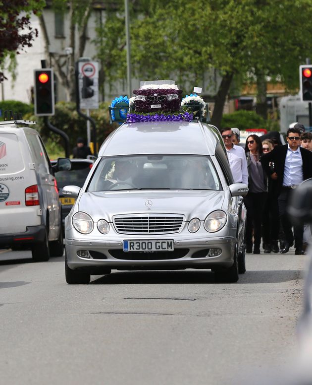 The funeral cortege of burglar Henry Vincent 