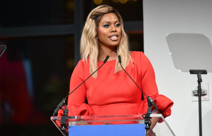 Laverne Cox attends Planned Parenthood's Spring Gala honoring Cecile Richards on May 1, 2018, in New York City. 