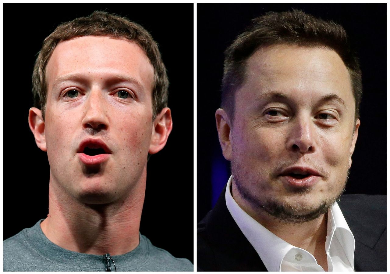 Mark Zuckerberg, left, and Elon Musk, right, have both come out in favor of universal basic income.