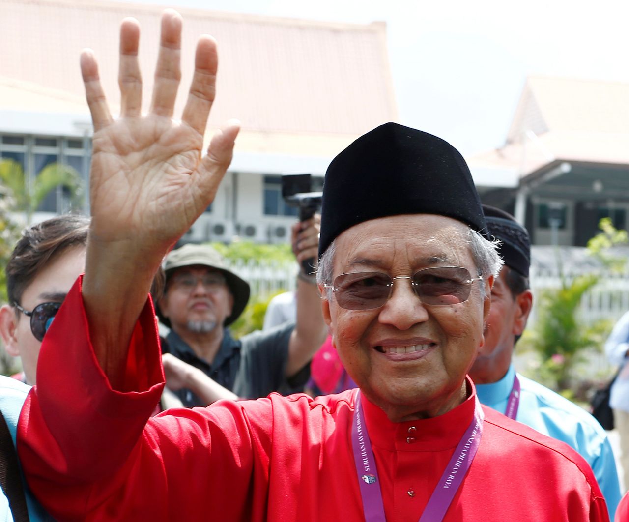 Former Malaysian Prime Minister Mahathir Mohamad is a candidate in Malaysia's general election.