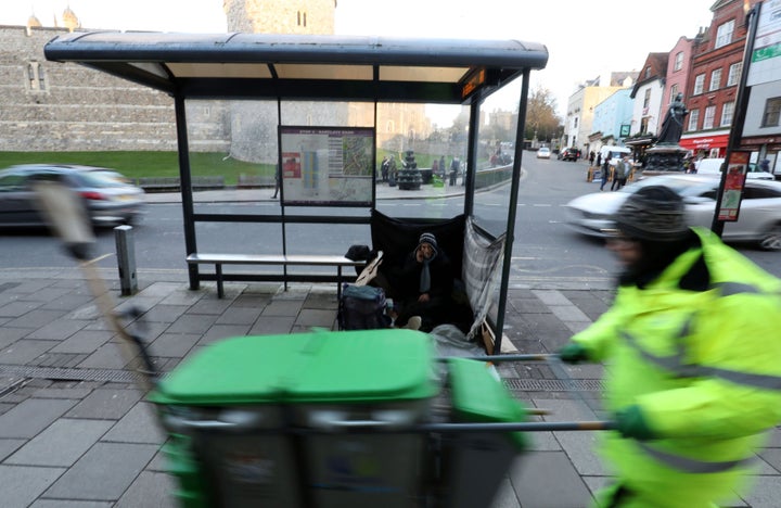 Stuart is still sleeping rough in Windsor, four months after the media attention focussed on the town's homeless people