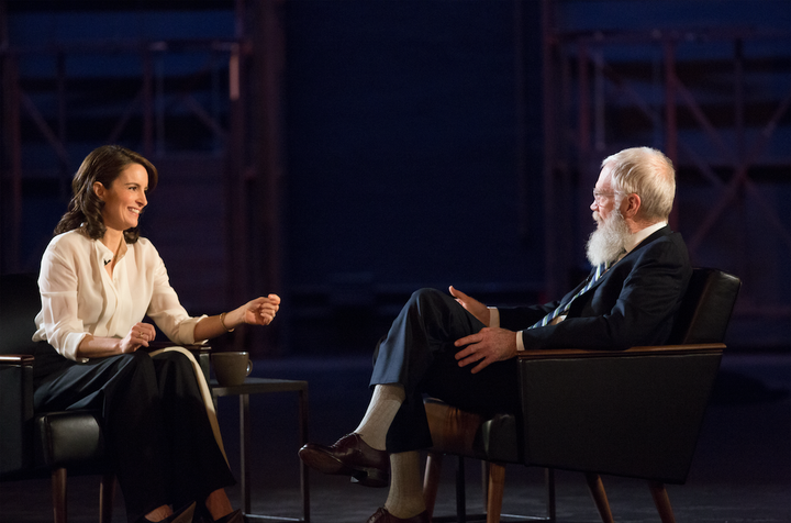 Tina Fey and David Letterman on "My Next Guest Needs No Introduction."