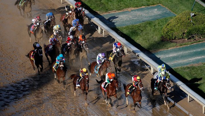 Here, the 2017 Kentucky Derby competitors race on. When it comes to naming these thoroughbreds, there are several guidelines. 