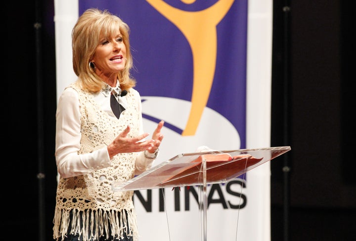 "I was the elephant in the room with a skirt on," Beth Moore writes.