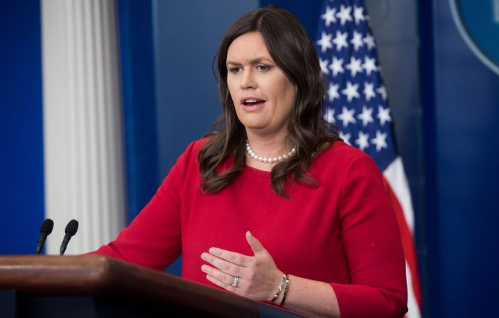White House press secretary Sarah Huckabee Sanders evaded a series of questions about President Donald Trump's contradictory statements during the White House daily press briefing on Thursday.