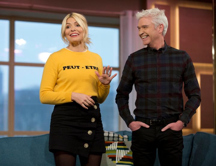 Holly with This Morning co-host Phillip Schofield