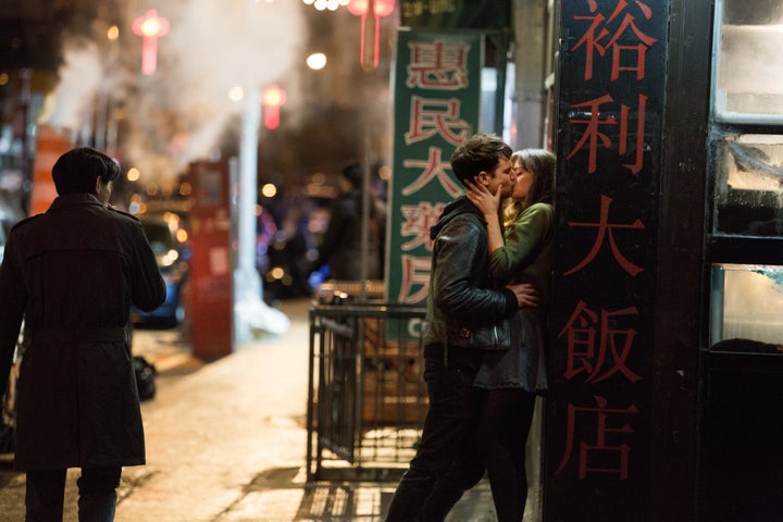 Tom Sturridge as Jake shares a brief encounter with Tess.