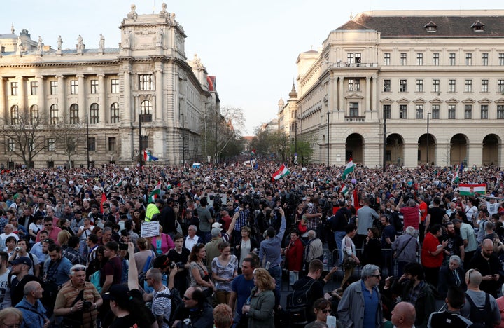 There have been mass anti-government demonstrations in Budapest since Orbán won reelection last month.