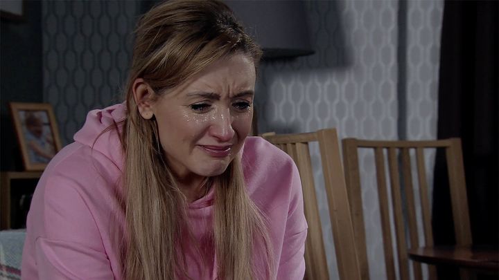 Eva is devastated by Aidan's death