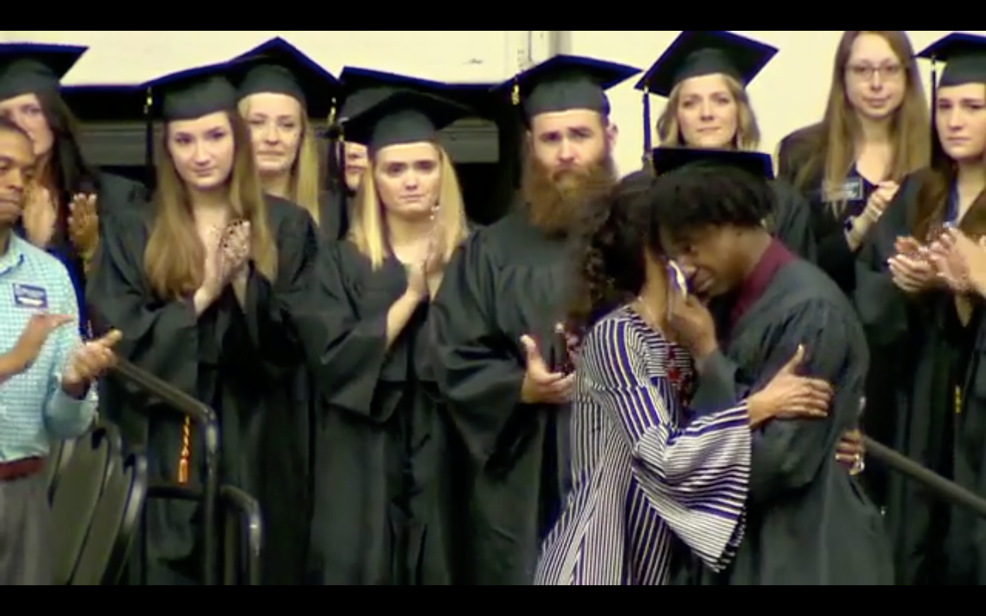 Mom accepts diploma for Waffle House shooting victim