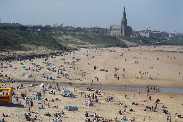 Tynemouth Beach in North Tyneside.