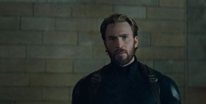 Chris Evans as Captain America in "Avengers: Infinity War."