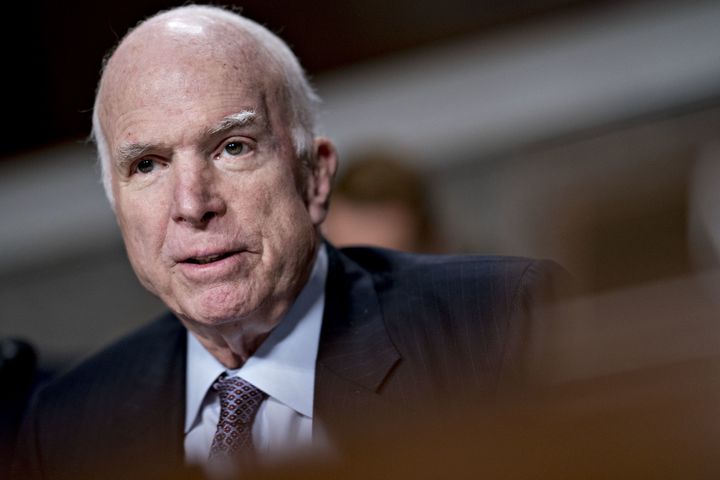 Senator John McCain in November 2017.