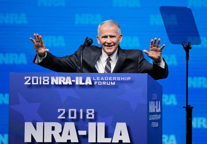Retired Lt. Col. Oliver North, who spoke at the National Rife Association convention in Dallas last week, is expected to be the group's next president.
