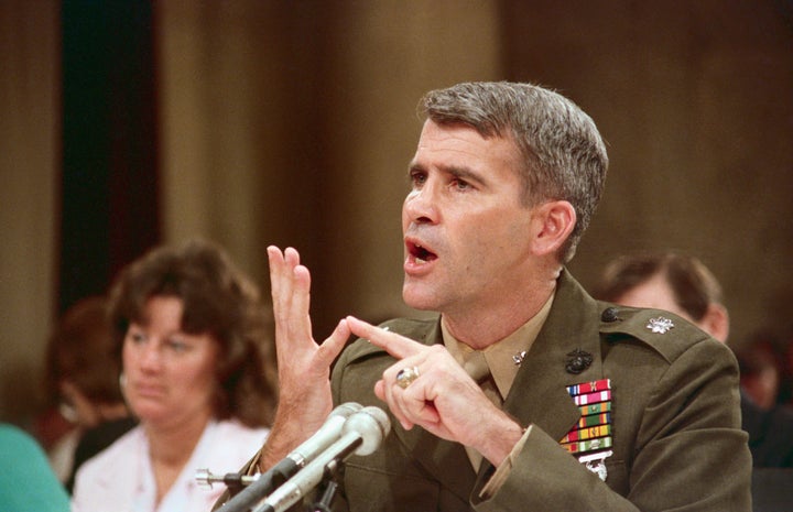 North, during his public testimony before the Iran-Contra committee, said he assumed President Ronald Reagan approved the div