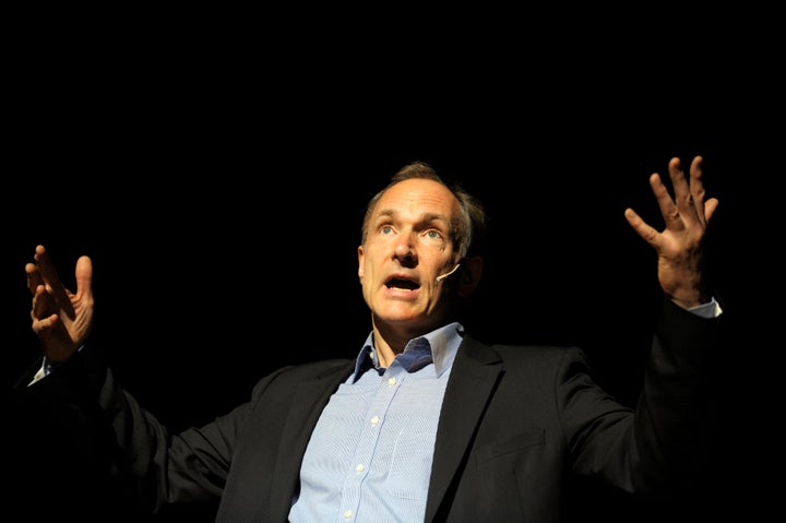 Tim Berners-Lee, founder of the World Wide Web and co-founder of the W3C, delivers a speech in 2011.