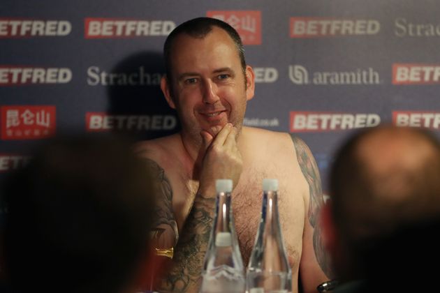 Mark Williams turned up naked to a post-match press conference after winning the World Snooker Championships