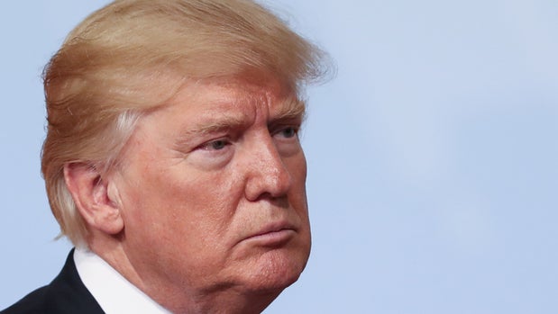 File photo dated 07/07/17 of US President Donald Trump who will announce whether he will pull the United States out of the Iran nuclear deal on Tuesday evening.