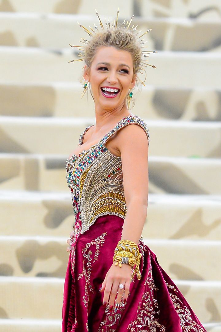 Blake Lively attends the Heavenly Bodies: Fashion & The Catholic Imagination Costume Institute Gala at The Metropolitan Museum of Art.