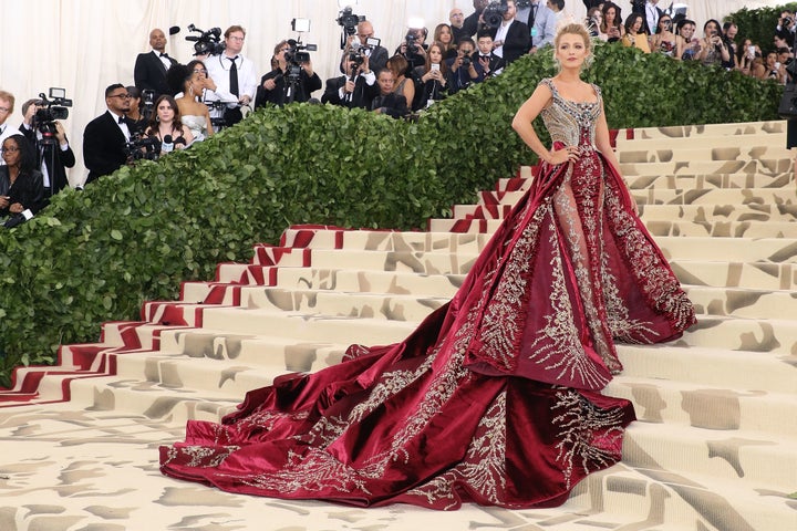 Blake Lively attends the Met Gala. 