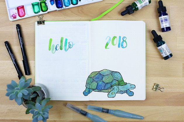 Remember your bullet journal is a place to draw and experiment, not just to plan and organise. 